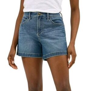NWT Women's Lee 4" A-Line Jean Shorts Size 8 Wild Charge
